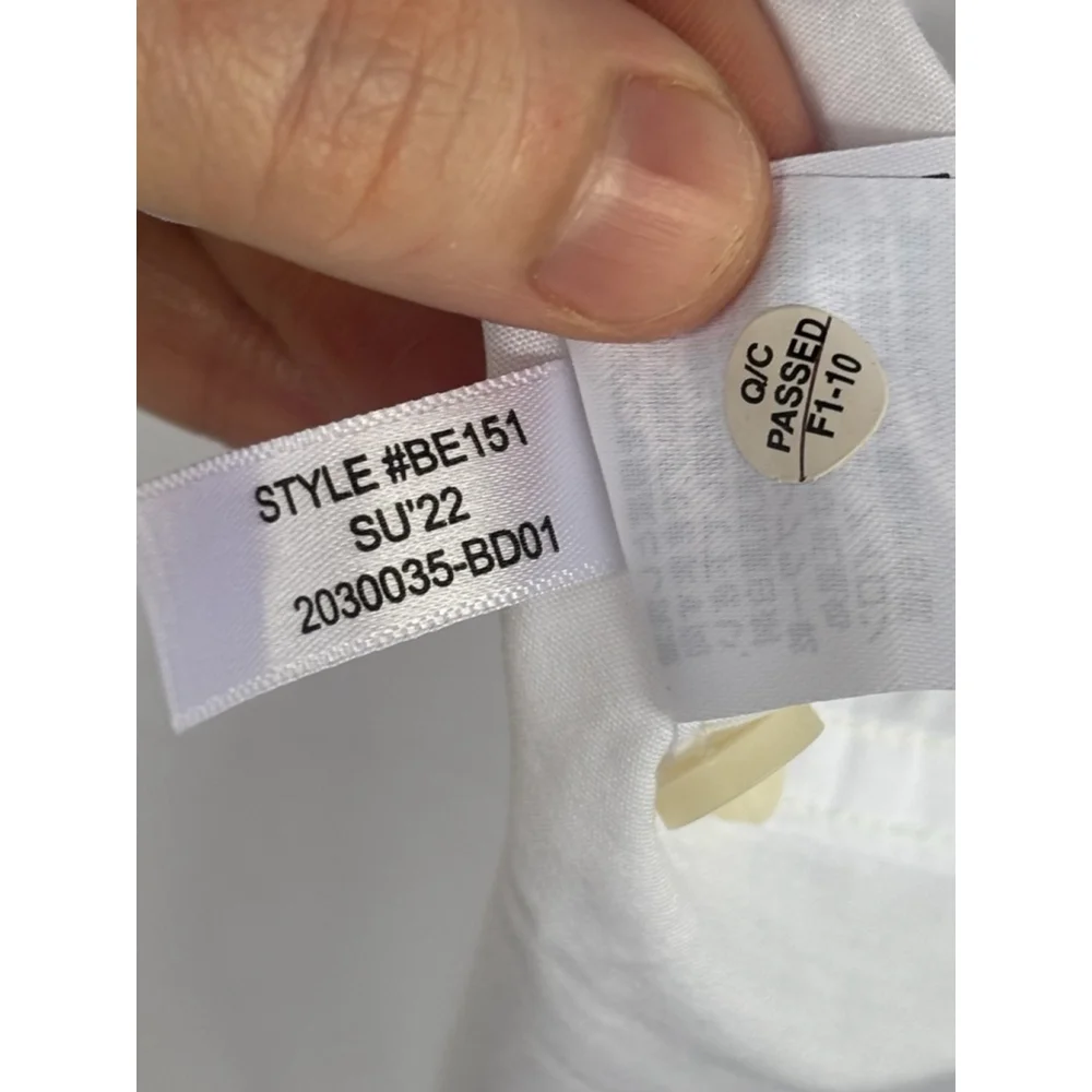 J.Crew Men's XXL White Untucked Long Sleeve Performance Button Down Shirt